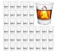 GBACHOOSE Set of 48 Shot Glasses, 60ml Classic Shot Glass with Heave Base, Clear Shot Cups Round Set for Cocktail Vodka Whisky