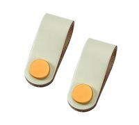 GBASDXU Leather Handles, Furniture Handle 2Pcs Cabinet Aluminium Alloy Nails Wardrobe Door Pulls Cupboards Knobs
