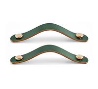 GBASDXU Leather Handles, Leather Furniture Handle2 Pcs Pull Wardrobe Cabinet Brass Nuts Door Handle Pulls Not Easy to Break Cupboards Knobs
