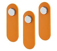 GBASDXU Leather Handles, Leather Furniture Handle3 Pcs Pull Wardrobe Cabinet Brass Nuts Door Handle Pulls Bright Chrome Copper Head Cupboards Knobs