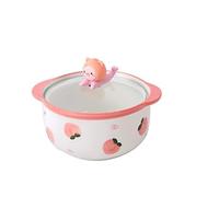 GBASDXU Ramen Bowl, Instant Noodle Bowl Ramen with Lid Kitchen Large Noodles Fruit Salad Rice Soup Tableware