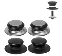 GBASDXU Replacement Pot Lid Knob, Pot Handles Replacement 4PCS Kitchen Lid Knobs Hand Grip Universal Pan Holding Tops Tools