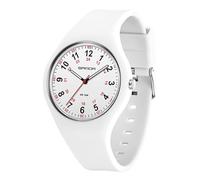 GBB Analog Unisex Watches Women's Watch with Silicone Band Ultra Silent Waterproof Sports Digital Ladies Watches Nurse Watch Students Watches with Big Face Easy Read Dial (White)