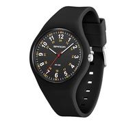 GBB Analog Unisex Watches Women's Watch with Silicone Band Ultra Silent Waterproof Sports Digital Ladies Watches Nurse Watch Students Watches with Big Face Easy Read Dial (Black)