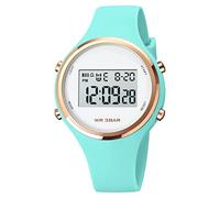 GBB Digital Watches for Women, Multifunction Waterproof Ladies Watch, Fashion Colorful Sport Wrist Watch for Women Girls Students Female (Light Green)