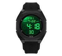 GBB Men's Digital Watch Mens Outdoor Waterproof Sport Watch Military Watches for Men Chronograph Alarm Clock and Hourly Chimes Multifunction LED Backlight (Black)