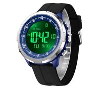 GBB Men's Sports Watch Digital Outdoor Mens Watches with Calorie Counter, Step Counter, Sleep Monitor, Waterproof Business Work Wrist Watch for Men Students (Black Blue)