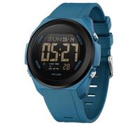 GBB Multifunctional Military Watch for Men - Big Face Digital Sport Watch with LED Light, Alarm, Date, Stopwatch & 5ATM Waterproof - Shockproof Outdoor Casual Watches (Blue)