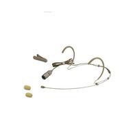 Gbbpro Wired Double Earhook Headset Boom Mini XLR Omni-Directional Microphone (for Audio-technica type 4 pin mini plug, Black)
