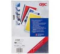 GBC 200 Micron A4 PVC Hi-Clear Binding Cover - Clear (Pack of 100)
