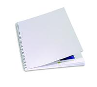 GBC 250 GSM A4 Linenweave Binding Covers - White (Pack of 100)