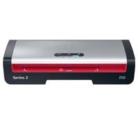 GBC 250 Office A4 Laminator - Fast 1 Minute Warm-up time, 75-125 microns, LED Indicators, Anti-Jamming, Automatic Shutdown, Including 5 A4 Laminating Covers, Black/red, 4410070EU