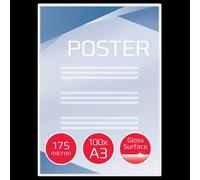 GBC Document Laminating Pouches A3 Glossy 175 microns (2 x 175) Transparent Pack of 100