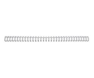 GBC 34-Loop 6mm A4 Binding Wires Silver (Pack of 100) RG810497+Finchley Pen Free