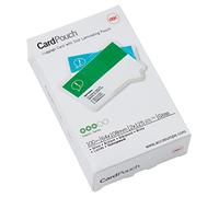 GBC 3740433 Gloss Card Laminating Pouches, Pack of 100,Transparent,64x108mm 2x125 Micron