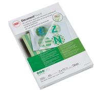 GBC Doc Pouch Glass A5 75mic PK100