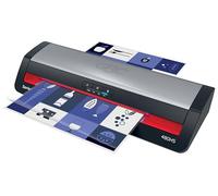 GBC 480HS Home Office A3 Laminator - High-Speed Lamination, Rapid 1-Minute Warm-Up, 75-175 Micron, Anti-jam, Auto Shut-Off, Includes 5X A4 Laminating Pouches, Black/Red, 4410072UK