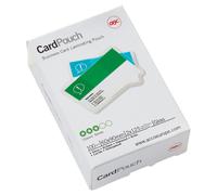 ACCO GBC Card Laminating Pouches 75x105mm 2x125 micron Gloss Pack of 100