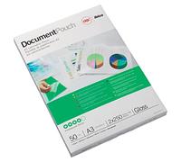GBC Document Pouch Gloss A2 125 Micron Clear (50)
