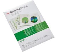 GBC A3 2x125 Micron Gloss Laminating Pouches, Pack of 25, 3747237