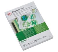 GBC Document Laminating Pouches A4 Glossy 125 microns (2 x 125) Transparent Pack of 100