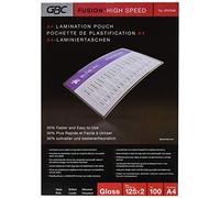GBC HighSpeed Laminating Pouches A4 Glossy 125 microns (2 x 125) Transparent Pack of 100