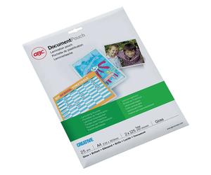 Gbc A4 2x125 Microns Laminating Envelopes 216x303 Mm 25 Units
