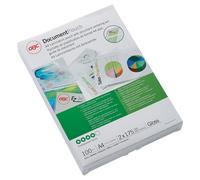 GBC Document Laminating Pouches A4 Glossy 175 microns (2 x 175) Transparent Pack of 100