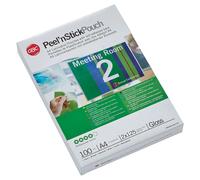 Gbc A4 Adhesive 2x125 Microns Laminating Envelopes 216x303 Mm 100 Units