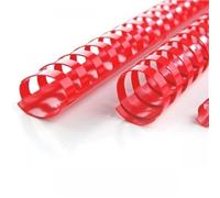 GBC Binding Combs Plastic 21 Ring 65 Sheets A4 10mm Red - 4028215