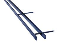 GBC Binding Spines, Reclosable, 2" Depth, 4 Pin Spines, 200 Sheet Capacity, VeloBind, Blue, 25 Pack (9741631)