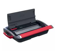 GBC CombBind CB15 Manual Binding Machine - Binds 165 A5/A4 Sheets, Compact and Lightweight Design, Punches 15 Sheets, Black/Silver, 4410061