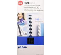 GBC ClickBind Binding Spines, 12 mm, 95 Sheet Capacity, A4, 34 Ring, Black, 388064E