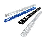 GBC ClickBind Binding Spines 8mm A4 Frosted Clear (45 Sheets Capacity, Pack of 50)
