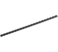 GBC CombBind Binding Combs, 12 mm, 95 Sheet Capacity, A4, 21 Ring, Black, Pack of 100, 4028177