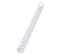 GBC CombBind Binding Combs, 38 mm, 330 Sheet Capacity, A4, 21 Ring, White, Pack of 50, 4028205