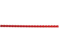 GBC CombBind Binding Combs, 8 mm, 45 Sheet Capacity, A4, 21 Ring, Red, Pack of