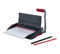 GBC CombBind CB12 Manual Binding Machine - Binds 165 A5/A4 Sheets, Compact and Lightweight Design, Punches 12 Sheets, Black/Silver, 4410060