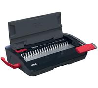 GBC CombBind CB12 Manual Binding Machine - Binds 165 A5/A4 Sheets, Compact and Lightweight Design, Punches 12 Sheets, Black/Silver, 4410060