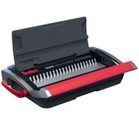 GBC CombBind CB15 Manual Binding Machine - Binds 165 A5/A4 Sheets, Compact and Lightweight Design, Punches 15 Sheets, Black/Silver, 4410061