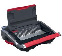 GBC CombBind CB25 Manual Binding Machine - Binds 390 A5/A4 Sheets, Compact and Lightweight Design, Punches 25 Sheets, Black/Silver, 4410063