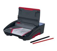 GBC CombBind CB25E Electric Binding Machine - Binds 390 A5/A4 Sheets, Electric Punch with Anti-Jam LED, Punches 25 Sheets, Black/Silver, 4410064