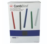 GBC CombsBind A4 25mm Binding Combs Black (Pack of 50) +Finchley Pen Free