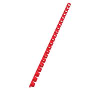 GBC CombBind Binding Combs, 10 mm, 65 Sheet Capacity, A4, 21 Ring, Red, Pack of 100, 4028215