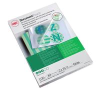 GBC Document Laminating Pouches A3 Glossy 75 microns (2 x 75) Transparent Pack of 100