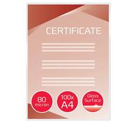 GBC Document Laminating Pouches A4 2x80 Micron Gloss (100)