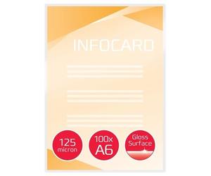 GBC Document Pouch Gloss A6 125 micron 3740442
