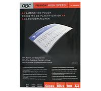 GBC HighSpeed Laminating Pouches A4 Glossy 80 microns (2 x 80) Transparent Pack of 100