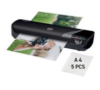 GBC Inpire+/Rexel Style A4 Laminator, Laminating Machine with Starter Pack of Pouches, 4 Minute Warm Up Time, Black (4402075)