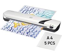 GBC Inspire+ A3 laminator, incl. starter set with 5 laminating pouches (2 x 75 microns), for 75 to 125 mic laminating films up to A3 format, hot and cold lamination, white, 2104512
